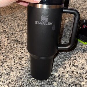 Stanley Matte Black Travel Tumbler with Handle